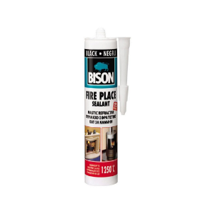 Bison silicon fireplace mastic refractar 530g